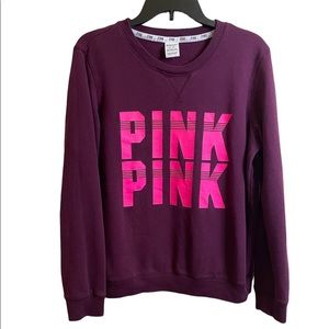 PINK VICTORIA SECRET sweatshirt purple size medium